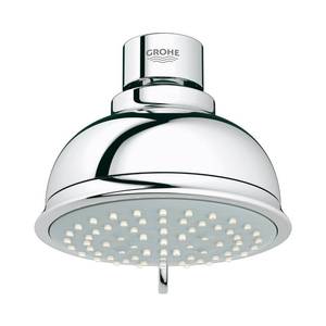 lot 2213 image: Grohe New Tempesta Rustic 4 Shower Head with 2 Spray Patterns and DreamSpray Technology - WaterSense 1.75 GPM