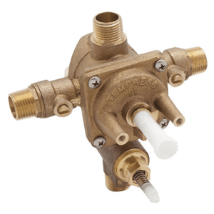 lot 2216 image: Rohl RMV-2 Hi-Flow Pressure Balanced Rough In Valve Only with Diverter and Integrated Service Stop Valves