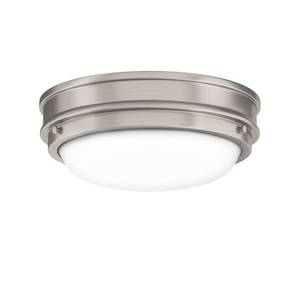 lot 2233 image: Park Harbor Stonecrop 2 Light 13 Wide Flush Mount Bowl Ceiling Fixture with Frosted Glass Shade