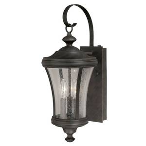 lot 2237 image: Vaxcel Lighting Hanover 3 Light 6 Wide Outdoor Wall Sconce with Photocell Included (Model T0147)