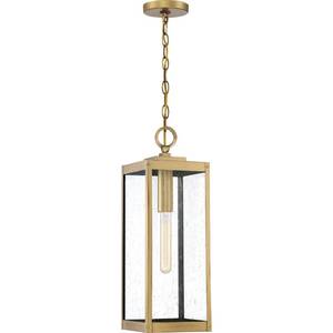lot 2241 image: Quoizel Westover Single Light 7 Wide Outdoor Mini Pendant