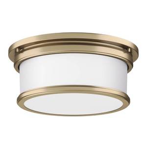 lot 2242 image: Park Harbor Summerlake 2 Light 12-12 Wide Flush Mount Drum Ceiling Fixture with Frosted Glass Shade
