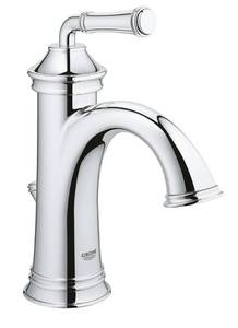 lot 2244 image: Grohe Gloucester Single Handle Bathroom Faucet in Starlight Chrome