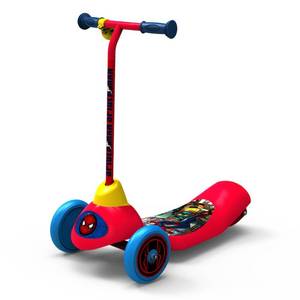 lot 15005 image: Pulse Performance Spider-Man 3-Wheel Electric Scooter, Multicolor