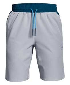 lot 15017 image: Under Armour Boys Splash Short - Youth Large - Mod Gray   Ether Blue