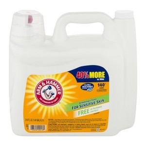 lot 15038 image: Arm & Hammer 2X Concentrated Liquid Laundry Detergent for Sensitive Skin (210oz.)