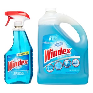 lot 15040 image: Windex Glass & Multi Surface Cleaner 128oz Refill