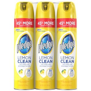 lot 15054 image: Pledge Furniture Spray, Lemon Scent (14.2 oz, 3 pk.)