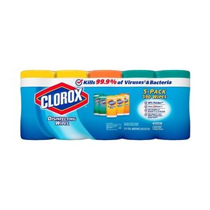 lot 15056 image: Clorox Disinfecting Wipes Variety Pack (5 pk, 78 ct.)