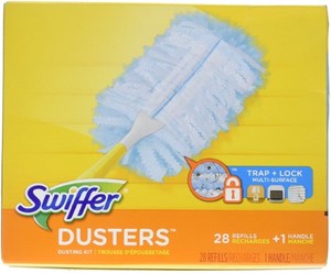 lot 15071 image: Swiffer Dusters Refills Recharges 1 Handle  28 Refilles International Shipping