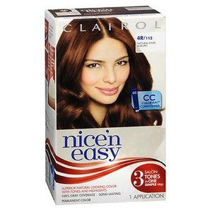 lot 17298 image: Clairol Nice n Easy Hair Color, 1 Kit 4R112 Natural dark Auburn