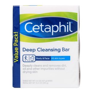 lot 17362 image: Cetaphil - Bar Soap - Gentle 3.00 ct