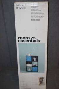 lot 25 image: Room Essentials 6 Cube Organizer Shelf Espresso
