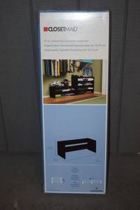 lot 29 image: Closetmaid 31 Stackable Organizer Espresso