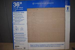 lot 92 image: Unique Home Designs 36 Protective Grill White