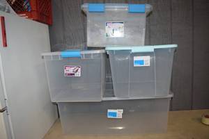 lot 103 image: 4 Totes with Lids