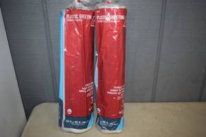 lot 152 image: 2 Rolls Plastic Sheeting 10 x 25 x 3 mil