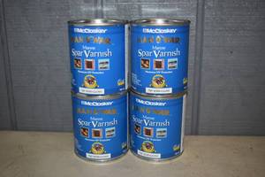 lot 177 image: 4 Quarts McCloskey Man O War Manne Spar Varnish Semi Gloss