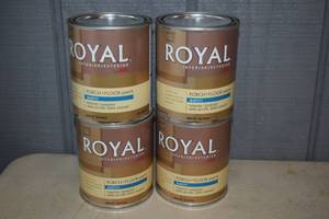lot 178 image: 4 Quarts Royal Porch  Floor Paint Tile Green Satin