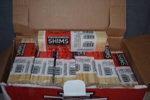 lot 211 image: 36 Packages of 12 Nelson Wood Shims