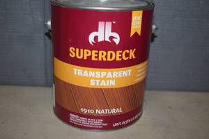 lot 335 image: Gallon Superdeck Transparent Stain Natural