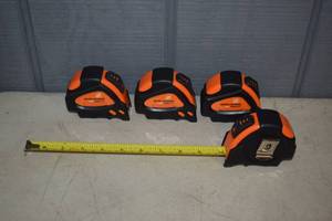 lot 441 image: 4 Home Depot Inter Locking Tape Measures 16 Foot