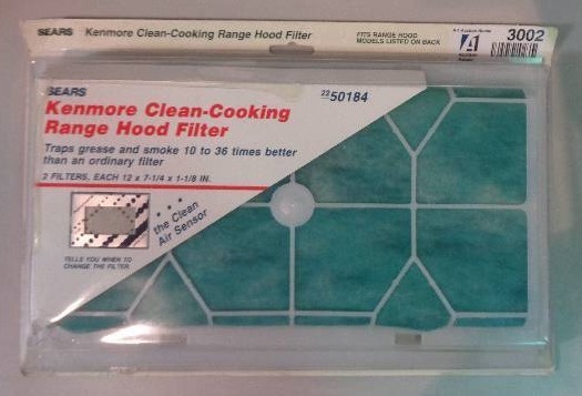 kenmore clean cooking range hood filter