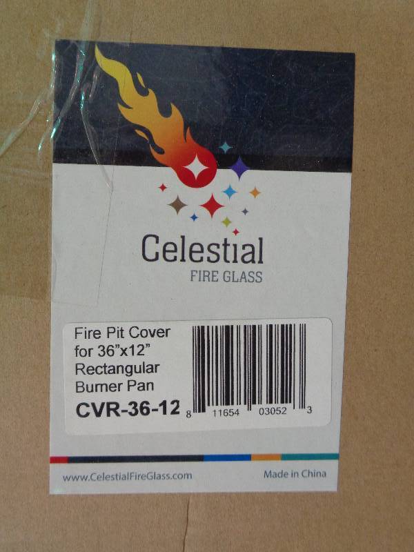 Celestial Fire Glass Fire Pit Cover For 36 X12 Rectangular Burner