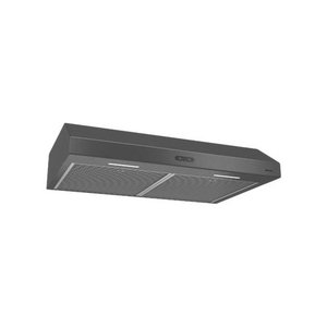 lot 2937 image: Broan - Glacier 30 Convertible Range Hood - Black Stainless Steel