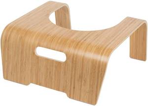 lot 2939 image: ToiletTree Products Original 100% Natural Bamboo Wood Bathroom Toilet Stool