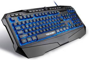 lot 2942 image: TeckNet Gaming Keyboard Gryphon LED Backlit Illuminated Programmable Wired Gaming Keyboard