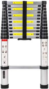 lot 2965 image: Aluminum Telescoping Telescopic Extension Ladder