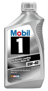lot 2970 image: Mobil 1 Synthetic Motor Oil SAE OW-40 European Car Formula 112628 - Case of 6