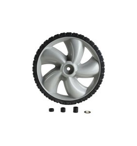lot 2974 image: Arnold 1.75 in. W x 12 in. Dia. Plastic Lawn Mower Replacement Wheel 50 lb.