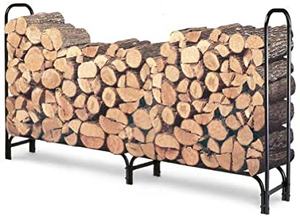 lot 2982 image: Walcut Indoor  Outdoor Firewood Log Rack Holder for Fireplace USHG1019 - 8 ft