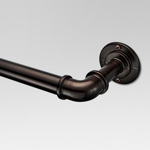 lot 3019 image: French Pipe Drapery Rod Bronze (36x66) - Threshold