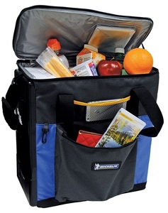 lot 3024 image: 12v Michelin Soft-sided Travel Cooler. 14 Liter (15q) Cooler and Warmer