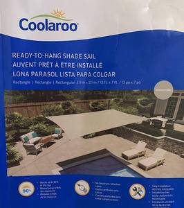 lot 3027 image: Shade Sail Coolaroo 13 x 7 Rectangle