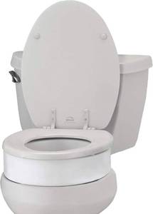 lot 3031 image: NOVA Toilet Seat Riser, Raised Toilet Seat (For Under Seat), For Elongated Toilet Seat