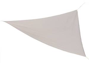 lot 3026 image: COOLAROO READY-TO-HANG TRIANGLE SHADE SAIL CANOPY, PEBBLE, 13 FEET TRIANGLE