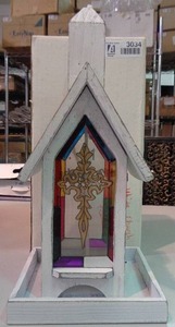 lot 3037 image: Church Bird Feeder