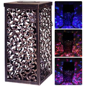 lot 3046 image: Solar Lantern Indoor or Outdoor Vine Bronze
