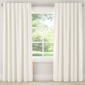 lot 3066 image: Skyline Furniture Unlined Curtain Panel in Zuma White - 96 Inches