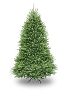 lot 3082 image: National Tree 7.5 Foot Dunhill Fir Christmas Tree, Hinged