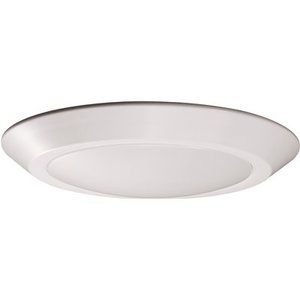 lot 3087 image: Satco Nuvo Lighting 321168 10 LED Disk Light, White - 2 Pieces