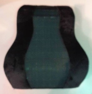 lot 3115 image: Brookstone Automotive Contoured Lumbar Support Cushion, Travel