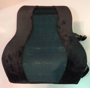 lot 3116 image: Brookstone Automotive Contoured Lumbar Support Cushion, Travel