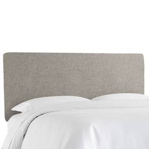 lot 3147 image: Upholstered Headboard, Feather Gray Linen - Full
