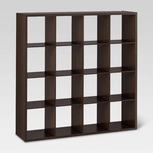 lot 3157 image: 16-Cube Organizer Shelf 13, Espresso - Threshold