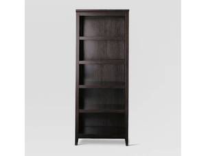 lot 3152 image: 72in Carson 5 Shelf Bookcase, Espresso - Threshold